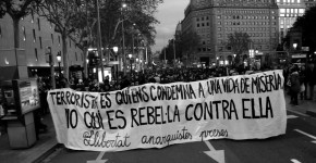 Manifestación de apoyo a las encausadas, Barcelona. Pedro Mata, Fotomovimiento.